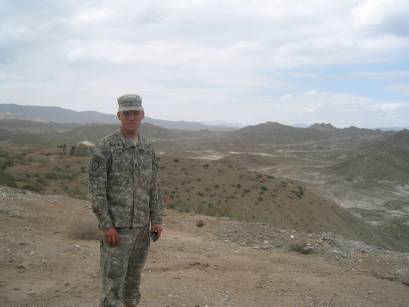"Outside the wire" at FOB Curry, full of Illinois National Guard troops.