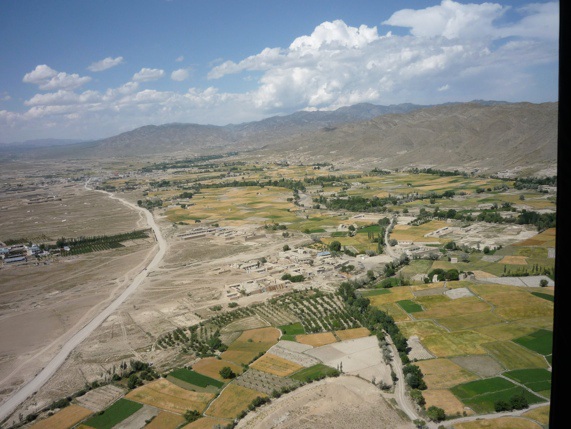 The Orgun-E Valley, very fertile ground in a desert...