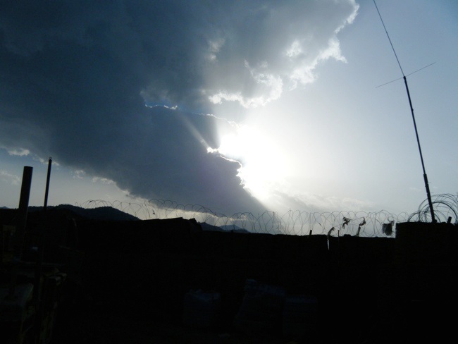 Sunset at Zerok, great views and great troops...
