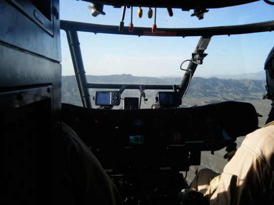 A view from the cockpit.