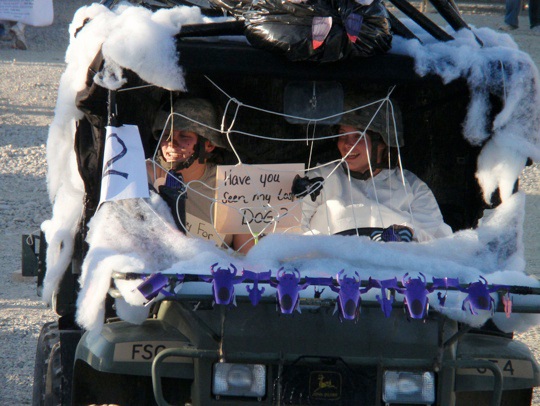Gator on display during the Sharana Halloween Parade.