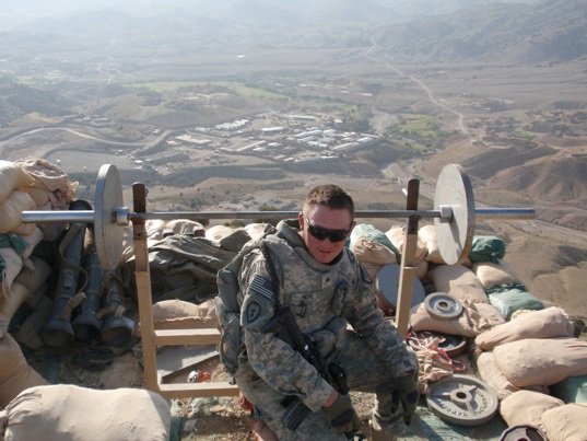 SGT Neal at OP-1, an Observation Post overlooking the Afghan/Pakistan border.